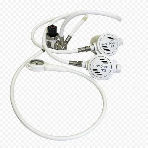 Регулятор HotDive ST2G White S2/T2 с октопусом и манометром