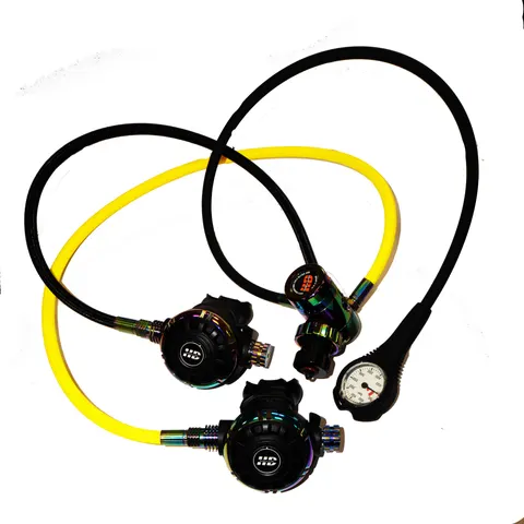 Регулятор HotDive ST4G-C S4/T4 Rainbow с октопусом и манометром
