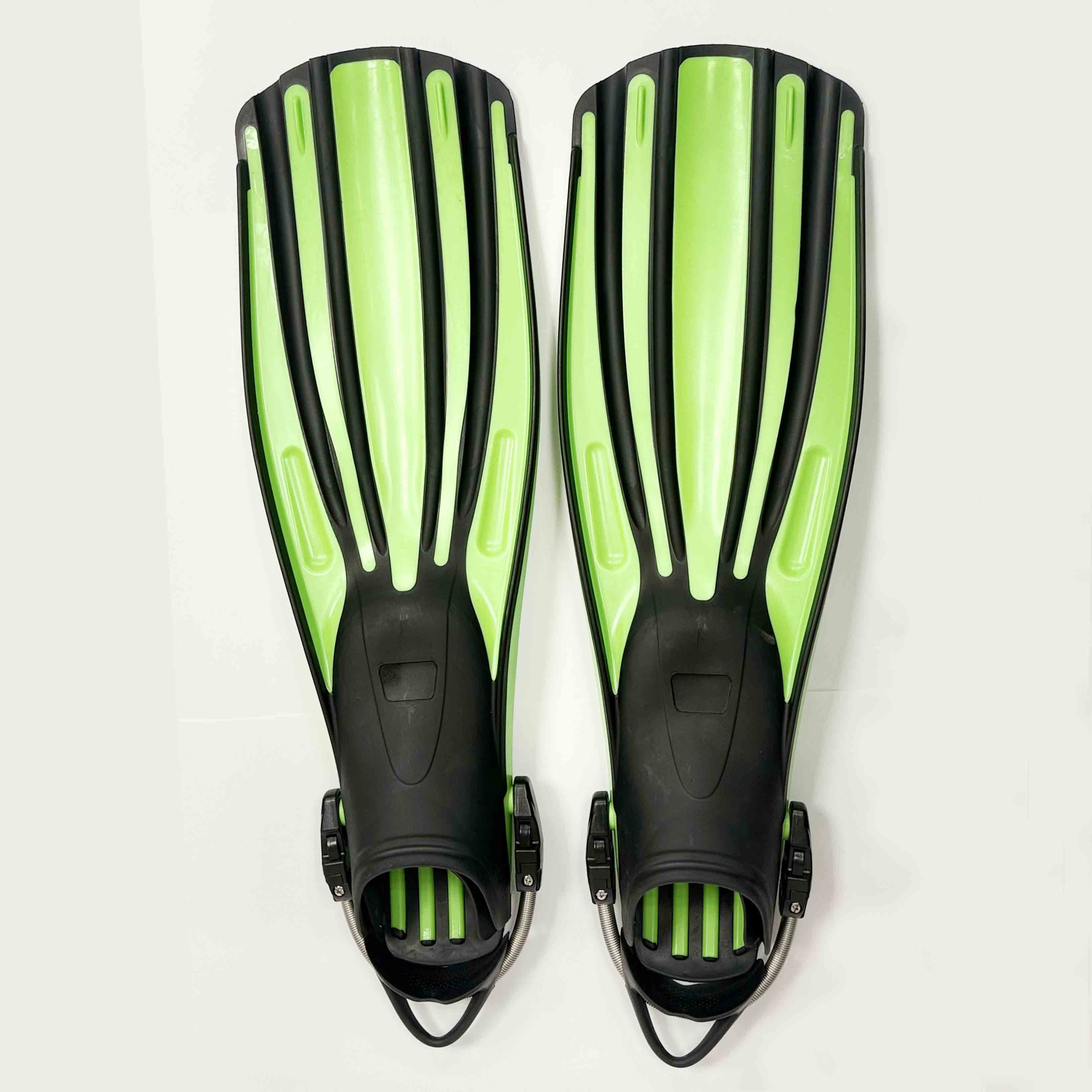 Ласты для дайвинга Quadranta Spring зеленые