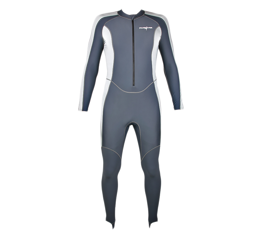 Лайкровый мужской костюм FanDiver серо-черный