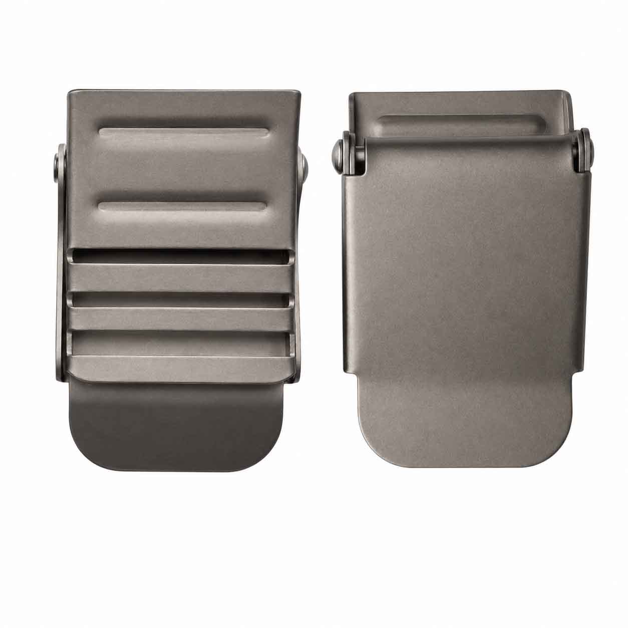 Пряжка поясная Titanium Silver для грузового ремня и обвязки